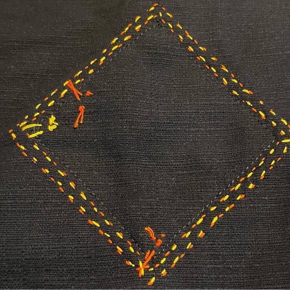 Chitralada Navy and Multicolor Patterned Women's Top - Picture 8 of 8